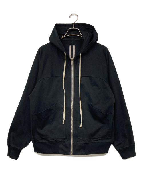 RICK OWENS（リックオウエンス）RICK OWENS (リックオウエンス) WINDBREAKER ZIP HOODIE / ウィンドブレーカー ジップ フーディ パーカー ブラック サイズ:Sの古着・服飾アイテム