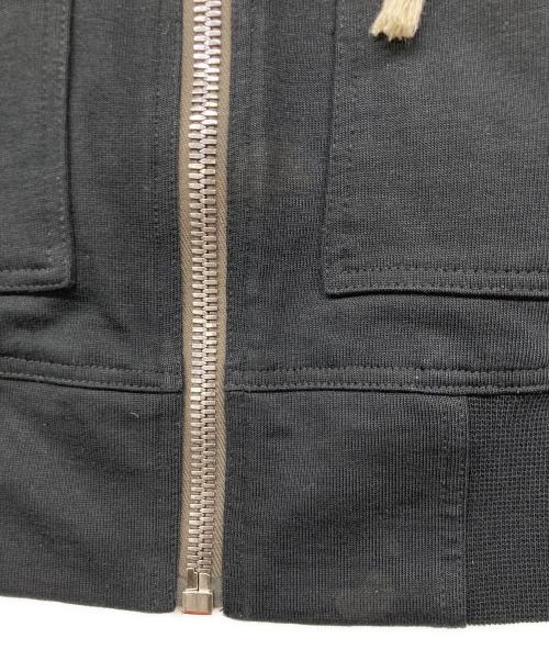 RICK OWENS（リックオウエンス）RICK OWENS (リックオウエンス) WINDBREAKER ZIP HOODIE / ウィンドブレーカー ジップ フーディ パーカー ブラック サイズ:Sの古着・服飾アイテム