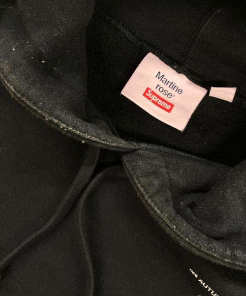 SUPREME（シュプリーム）SUPREME (シュプリーム) MARTINE ROSE (マーティン・ローズ) Hooded Sweatshirt パーカー ブラック サイズ:Mの古着・服飾アイテム