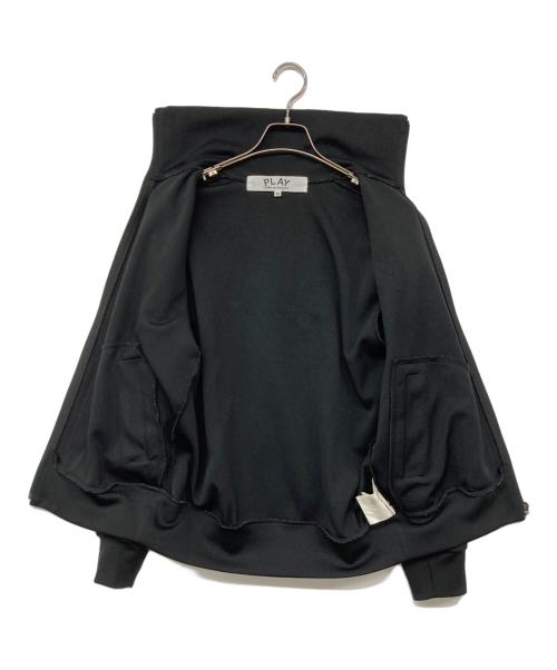 PLAY COMME des GARCONS（プレイコムデギャルソン）PLAY COMME des GARCONS (プレイコムデギャルソン) Black Emblem Black ハートロゴトラックジャケット ブラック サイズ:Mの古着・服飾アイテム