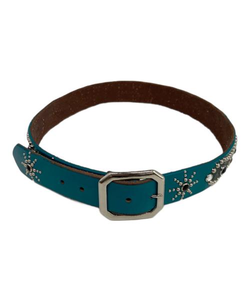 GALLERY DEPT（ギャラリー デプト）GALLERY DEPT (ギャラリー デプト) PAINTED STUDDED BELT グリーン サイズ:34の古着・服飾アイテム