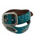 GALLERY DEPT（ギャラリー デプト）の古着「PAINTED STUDDED BELT」｜グリーン