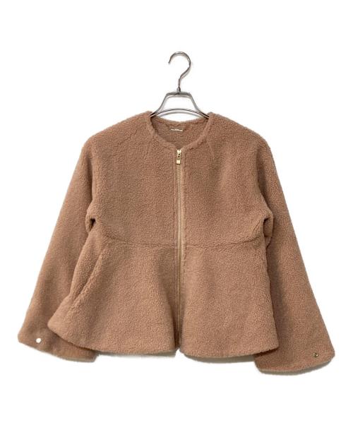CELFORD（セルフォード）CELFORD (セルフォード) ボアペプラムジャケット ピンク サイズ:Fの古着・服飾アイテム