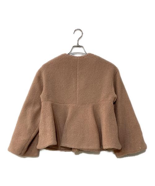 CELFORD（セルフォード）CELFORD (セルフォード) ボアペプラムジャケット ピンク サイズ:Fの古着・服飾アイテム