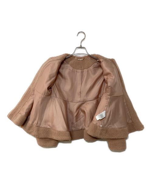 CELFORD（セルフォード）CELFORD (セルフォード) ボアペプラムジャケット ピンク サイズ:Fの古着・服飾アイテム
