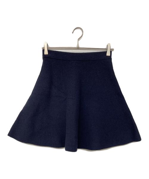 HER LIP TO（ハーリップトゥ）Her lip to (ハーリップトゥ) Frill Ribbon Knit Jacket Set / フリルリボンニットジャケットセット ネイビー サイズ:Sの古着・服飾アイテム