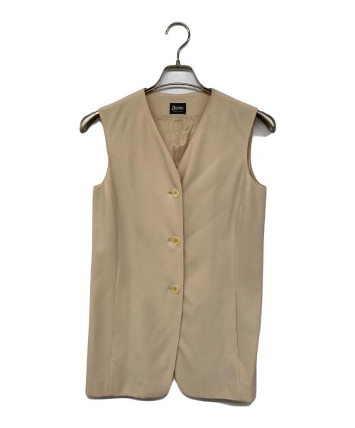 HERNO（ヘルノ）HERNO (ヘルノ) ボタンジレ ベージュ サイズ:40の古着・服飾アイテム