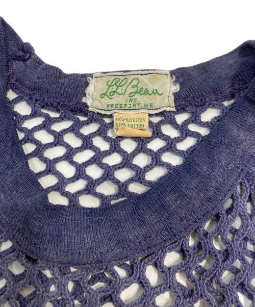 L.L.Bean（エルエルビーン）L.L.Bean (エルエルビーン) 60S コットンメッシュカットソー パープル サイズ:Mの古着・服飾アイテム