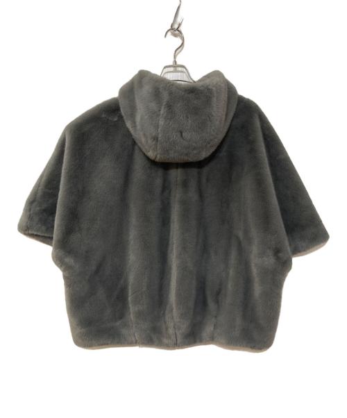 CADUNE（カデュネ）CADUNE (カデュネ) フェイクファージャケット グレー サイズ:38の古着・服飾アイテム