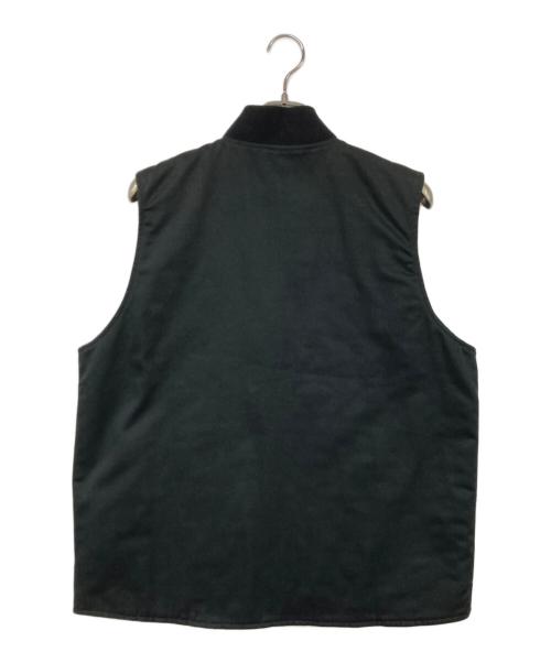 INDEPENDENT（インディペンデント）INDEPENDENT (インディペンデント) 裏地アイアンクロス キルティング ワークベスト ブラック サイズ:Lの古着・服飾アイテム