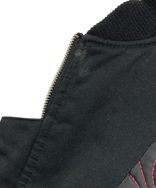 INDEPENDENT（インディペンデント）INDEPENDENT (インディペンデント) 裏地アイアンクロス キルティング ワークベスト ブラック サイズ:Lの古着・服飾アイテム