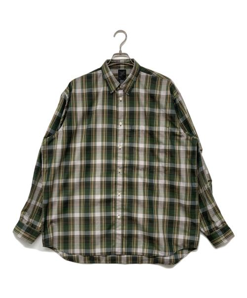 DAIWA PIER39（ダイワ ピア39）DAIWA PIER39 (ダイワ ピア39) TECH REGULAR COLLAR SHIRTS L/S PLAIDS グリーン サイズ:Lの古着・服飾アイテム