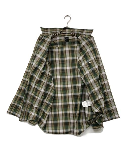 DAIWA PIER39（ダイワ ピア39）DAIWA PIER39 (ダイワ ピア39) TECH REGULAR COLLAR SHIRTS L/S PLAIDS グリーン サイズ:Lの古着・服飾アイテム
