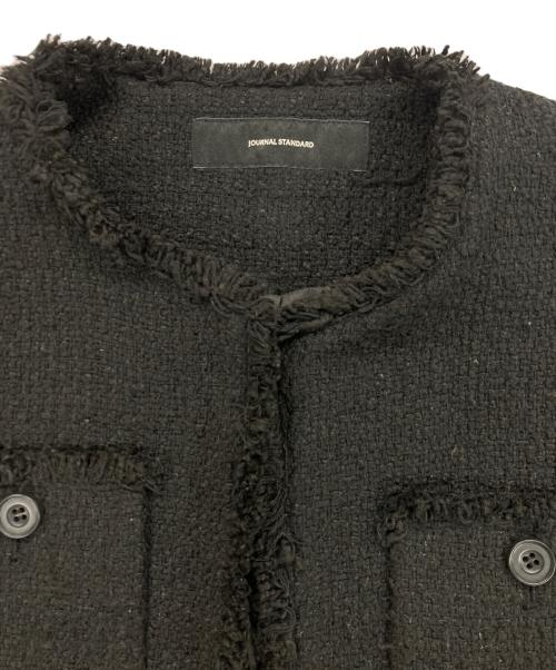 JOURNAL STANDARD（ジャーナルスタンダード）JOURNAL STANDARD (ジャーナルスタンダード) ツイードジャケット ブラック サイズ:FREEの古着・服飾アイテム