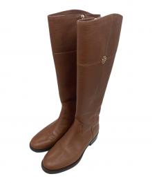 TORY BURCH（トリーバーチ）の古着「サイドジップロングブーツ」｜ブラウン