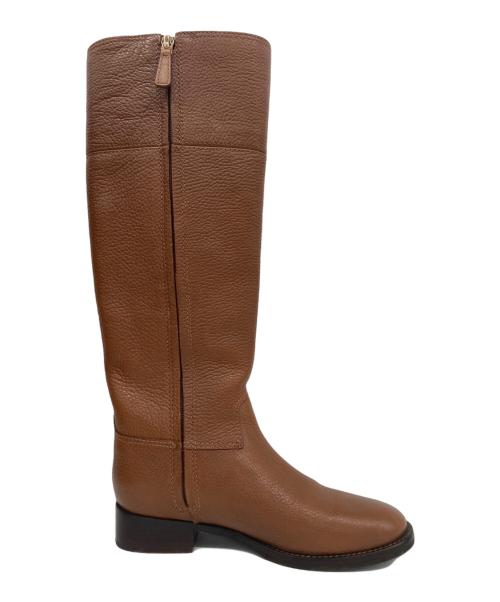 TORY BURCH（トリーバーチ）TORY BURCH (トリーバーチ) サイドジップロングブーツ ブラウン サイズ:5 1/2の古着・服飾アイテム