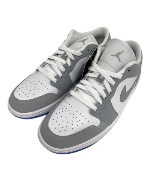 NIKE（ナイキ）NIKE (ナイキ) WMNS AIR JORDAN 1 LOW / エア ジョーダン 1 Low  グレー×ホワイト サイズ:28.5の古着・服飾アイテム