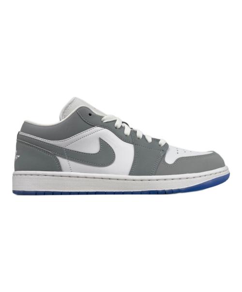 NIKE（ナイキ）NIKE (ナイキ) WMNS AIR JORDAN 1 LOW / エア ジョーダン 1 Low  グレー×ホワイト サイズ:28.5の古着・服飾アイテム