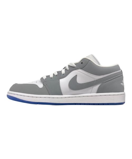 NIKE（ナイキ）NIKE (ナイキ) WMNS AIR JORDAN 1 LOW / エア ジョーダン 1 Low  グレー×ホワイト サイズ:28.5の古着・服飾アイテム