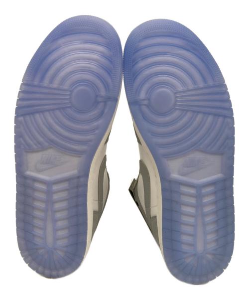 NIKE（ナイキ）NIKE (ナイキ) WMNS AIR JORDAN 1 LOW / エア ジョーダン 1 Low  グレー×ホワイト サイズ:28.5の古着・服飾アイテム