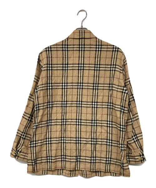BURBERRY LONDON（バーバリーロンドン）BURBERRY LONDON (バーバリーロンドン) シルク混ノバチェック カバーオール ベージュ サイズ:Lの古着・服飾アイテム