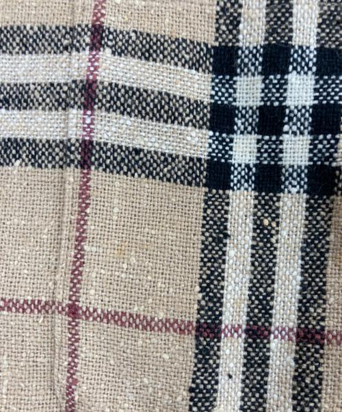 BURBERRY LONDON（バーバリーロンドン）BURBERRY LONDON (バーバリーロンドン) シルク混ノバチェック カバーオール ベージュ サイズ:Lの古着・服飾アイテム