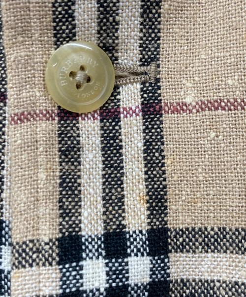 BURBERRY LONDON（バーバリーロンドン）BURBERRY LONDON (バーバリーロンドン) シルク混ノバチェック カバーオール ベージュ サイズ:Lの古着・服飾アイテム