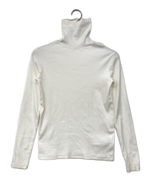 MUSE de Deuxieme Classe（ミューズ ドゥーズィエム クラス）MUSE de Deuxieme Classe (ミューズ ドゥーズィエム クラス) JERSEY リブタートル 長袖カットソー ホワイト サイズ:記載なしの古着・服飾アイテム