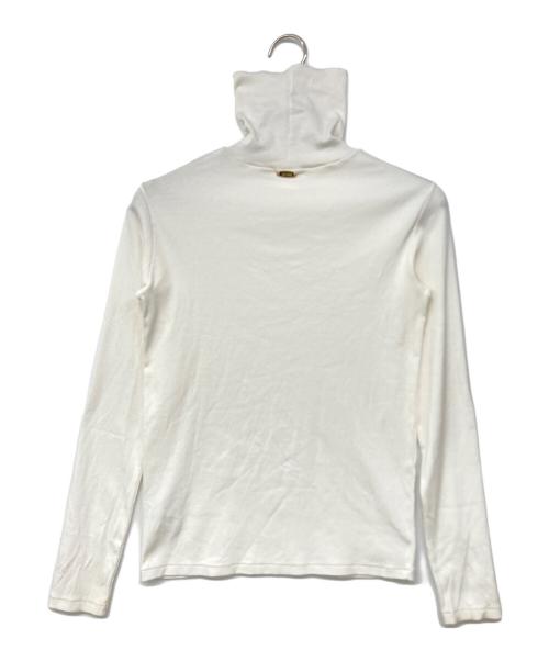 MUSE de Deuxieme Classe（ミューズ ドゥーズィエム クラス）MUSE de Deuxieme Classe (ミューズ ドゥーズィエム クラス) JERSEY リブタートル 長袖カットソー ホワイト サイズ:記載なしの古着・服飾アイテム