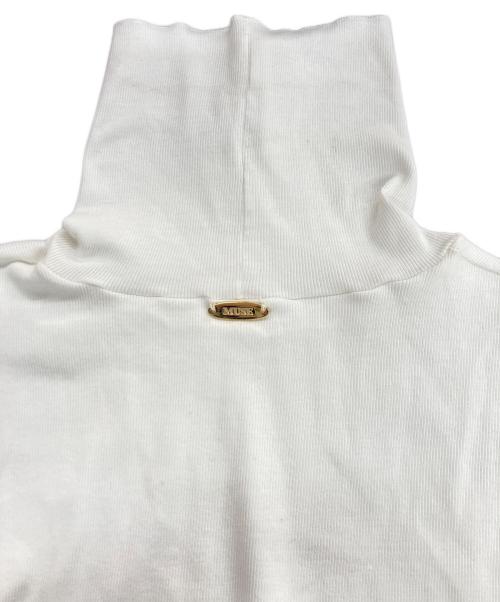 MUSE de Deuxieme Classe（ミューズ ドゥーズィエム クラス）MUSE de Deuxieme Classe (ミューズ ドゥーズィエム クラス) JERSEY リブタートル 長袖カットソー ホワイト サイズ:記載なしの古着・服飾アイテム