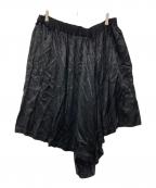 COMME des GARCONS COMME des GARCONSコムデギャルソン コムデギャルソン）の古着「レーヨンアシンメトリーパンツ」｜ブラック