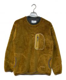 and wander（アンドワンダー）の古着「high loft fleece pullover」｜ブラウン