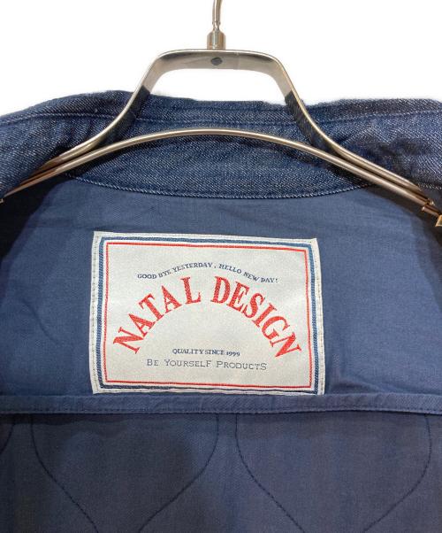 NATAL DESIGN（ネイタルデザイン）NATAL DESIGN (ネイタルデザイン) キルティングデニムシャツジャケット インディゴ サイズ:Mの古着・服飾アイテム