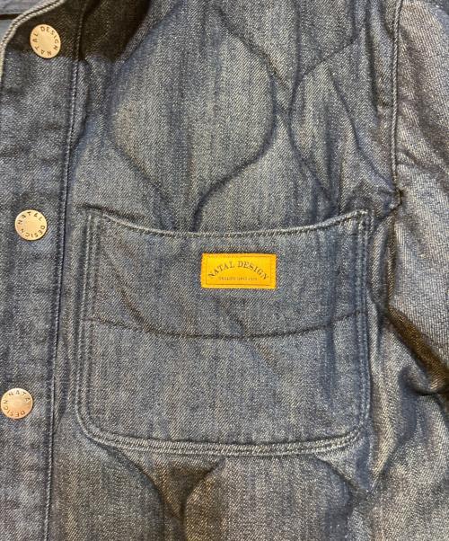 NATAL DESIGN（ネイタルデザイン）NATAL DESIGN (ネイタルデザイン) キルティングデニムシャツジャケット インディゴ サイズ:Mの古着・服飾アイテム