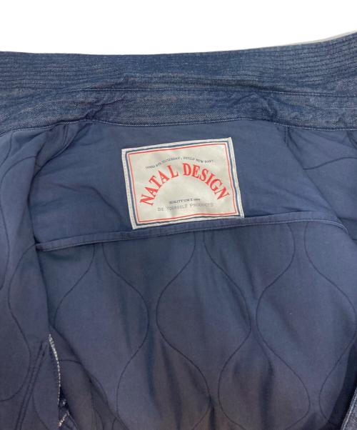 NATAL DESIGN（ネイタルデザイン）NATAL DESIGN (ネイタルデザイン) キルティングデニムシャツジャケット インディゴ サイズ:Mの古着・服飾アイテム