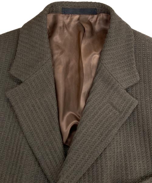 LOEWE（ロエベ）LOEWE (ロエベ) ウール編込3Bジャケット ブラウン サイズ:52の古着・服飾アイテム