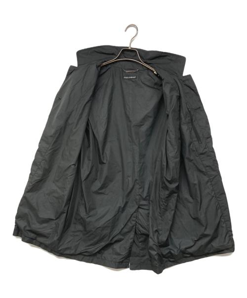 DOLCE & GABBANA（ドルチェ＆ガッバーナ）DOLCE & GABBANA (ドルチェ＆ガッバーナ) ポリステンカラーコート グレー サイズ:48の古着・服飾アイテム