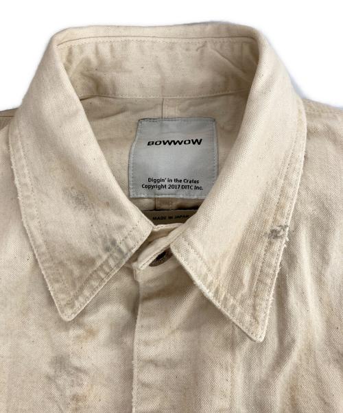 BOWWOW（バウワウ）BOWWOW (バウワウ) THE BOW WOW JOURNAL CHORE COAT AGED / ワーキングチョアコート ホワイト サイズ:Lの古着・服飾アイテム