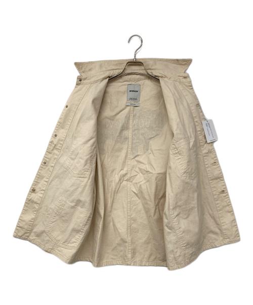 BOWWOW（バウワウ）BOWWOW (バウワウ) THE BOW WOW JOURNAL CHORE COAT AGED / ワーキングチョアコート ホワイト サイズ:Lの古着・服飾アイテム