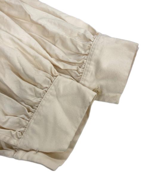 BACCA（バッカ）BACCA (バッカ) コットンシルク ショートブラウス アイボリー サイズ:36の古着・服飾アイテム