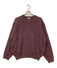 crepuscule（クレプスキュール）の古着「Wool Kanoko P/O / ウール鹿の子ニット」｜レッド