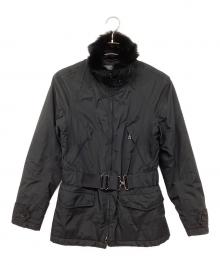 PRADA SPORTS（プラダスポーツ）の古着「00S ナイロンファーコート」｜ブラック