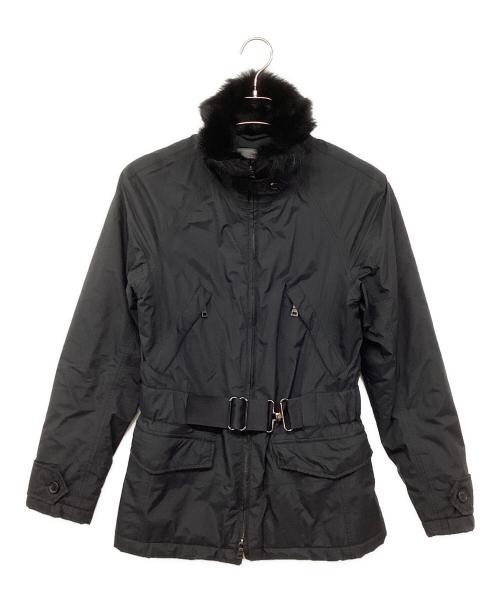 PRADA SPORTS（プラダスポーツ）PRADA SPORTS (プラダスポーツ) 00S ナイロンファーコート ブラック サイズ:40の古着・服飾アイテム