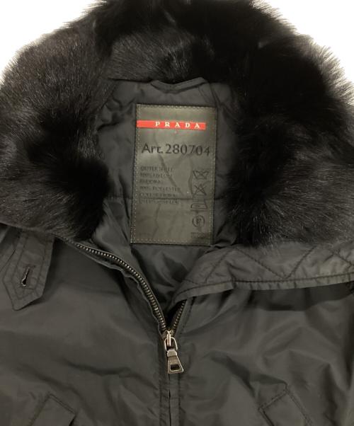 PRADA SPORTS（プラダスポーツ）PRADA SPORTS (プラダスポーツ) 00S ナイロンファーコート ブラック サイズ:40の古着・服飾アイテム