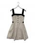 HER LIP TO（ハーリップトゥ）の古着「Margaux Tweed Mini Dress petale / ツイードミニドレス」｜ベージュ