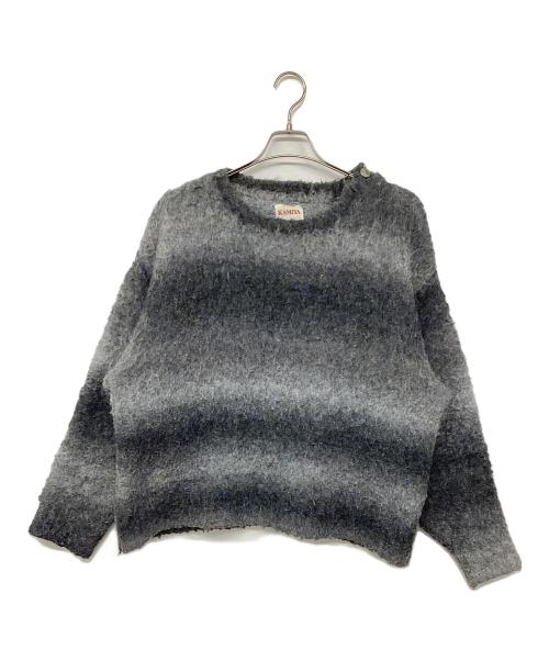 KAMIYA（カミヤ）KAMIYA (カミヤ) Dyeing Knit Pullover グレー サイズ:Ｌの古着・服飾アイテム