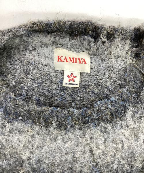 KAMIYA（カミヤ）KAMIYA (カミヤ) Dyeing Knit Pullover グレー サイズ:Ｌの古着・服飾アイテム