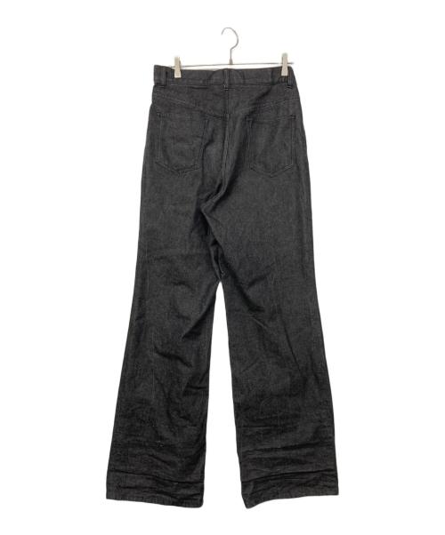JOHN LAWRENCE SULLIVAN（ジョン ローレンス サリバン）JOHN LAWRENCE SULLIVAN (ジョン ローレンス サリバン) RIGID DENIM WIDE PANTS / リジットデニムワイドパンツ ブラック サイズ:48の古着・服飾アイテム