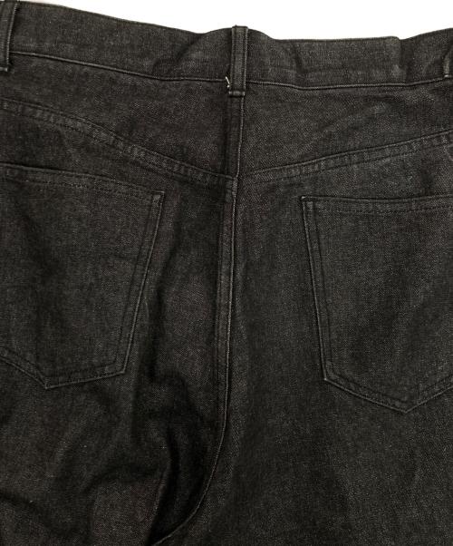 JOHN LAWRENCE SULLIVAN（ジョン ローレンス サリバン）JOHN LAWRENCE SULLIVAN (ジョン ローレンス サリバン) RIGID DENIM WIDE PANTS / リジットデニムワイドパンツ ブラック サイズ:48の古着・服飾アイテム