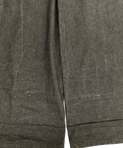 JOHN LAWRENCE SULLIVAN（ジョン ローレンス サリバン）JOHN LAWRENCE SULLIVAN (ジョン ローレンス サリバン) RIGID DENIM WIDE PANTS / リジットデニムワイドパンツ ブラック サイズ:48の古着・服飾アイテム